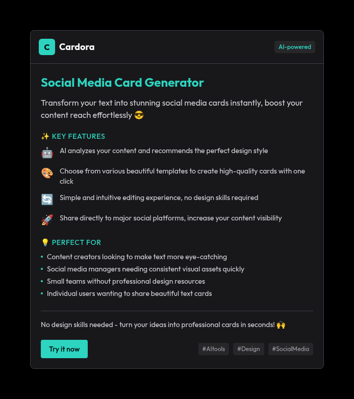 Card example 2